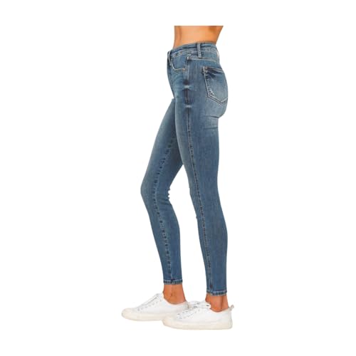 Judy Blue Tummy Control Contrast Wash Skinny Jeans2