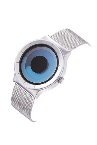 Image of SINOBI New Analog Vortex Quartz Men's Watch (Blue and Black Dial). Stainless Strap, Water Resistant, Formal & Casual Wear, Gift Watch for Men. Stylish, Trendy & Unique.