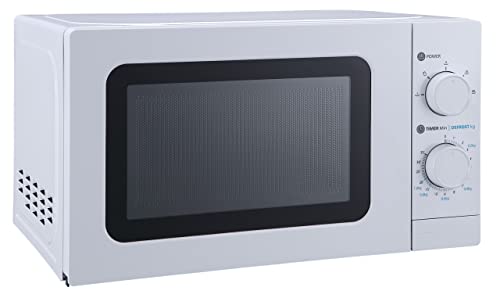 aro Micro-ondes MW 10720, acier (SPCC)/verre, 43,9x33,4x25,8 cm, 20L, 230V, plateau tournant ø:25,5 cm, 20l, minuterie, 5 programmes, 700W, blanc