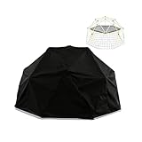 Fizentia Cover for 10FT Climbing Dome,Outdoor Jungle Gym Covers,Waterproof Dustproof Shield for Geometric Hemispherical Climber/Play Equipment/Climbing Toys/Monkey Bars for Backyard(10 x 4.8ft)