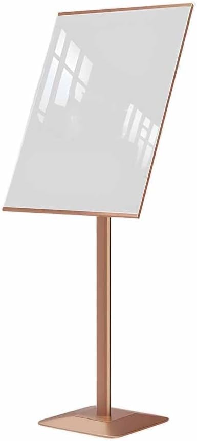 Sign Holder Stand - Outdoor Sandwich Board, Coated Steel & Aluminum Easy Front Loading Snap Frame, Durable Waterproof for Posters(Rose Gold)