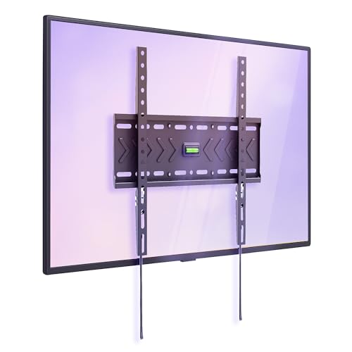 Visaro WMF75 TV Wandhalterung, Feste Halterung für 43-75 Zoll, Flach & Universal LED/LCD/OLED Fernseher, Max. VESA 400x400mm, bis zu 45kg