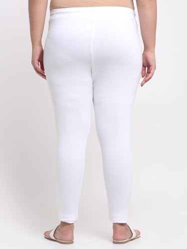 Image of Soft Cotton Ankle Lenght Solid Regular and Plus 35 Colours Leggings for Womens and Girls (Sizes :- M to 6XL)