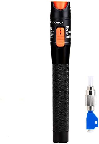 10KM Aluminium Visual Fault Locator Fiber Tester Detector Universal Connector FC Male to LC Female Adapter for CATV Telecommunications