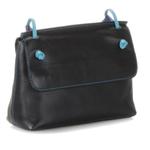 mywalit Rio Flapover Handbag - Leather, Adjustable Strap, Slip Pockets, Zip Pocket, Fits a Kindle3