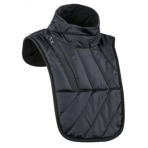 FINEVERNEK Halswärmer Motorrad, Motorrad Hals und Brustwärmer, Verstellbarer Nacken Schulterwärmer, Nackenwärmer Schulterwärmer Outdoor, Wasserfest, Winddichtl，Kältebeständig Winterwarme Essentials