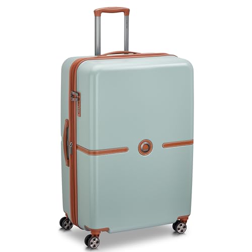 Image of DELSEY PARIS Juliette 75.5 cms Large Check-in ABS /Polycarbonate Hard Sided 8 Wheels Spinner Suitcase /Trolley Bag for Travel with TSA Lock- Sage Green