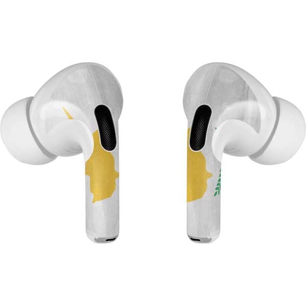 Skinit Decal Audio Skin Compatible with Apple AirPods Pro (2rd Gen, 2022) - Skinit Originally Designed Cyprus Flag Distressed Design