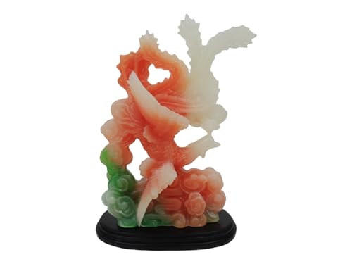 Estatua colorida de Fénix Feng Shui de 5.5 pulgadas miniatura 1