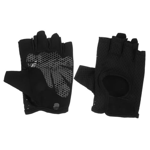 GOOHOCHY 1Pair Riding Gloves for Men Women Black Mountain Bike Gloves Shock Absorbing Sweat Absorbent Durable Outdoor Riding Gear for Cycling Mountain Biking
