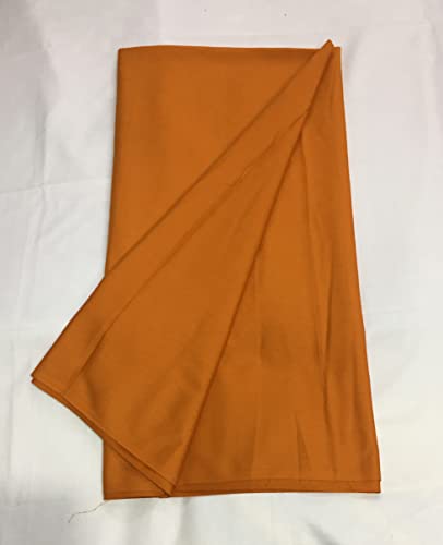 Image of BKRKJ Women's Lizibizi Cotton Unstitched Dress Material Plain Fabric by Meter for Sewing Suit,Salwar,Blouse,Shirt,Kurta,Pyjama,Pathani,Kameez,Chudidar,Patiyala (Rust,Dark Mustard 7, 2 Meter)