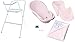 4 in 1 XXL Set vasca da bagno per bambini, 102 cm, con supporto per lo scarico, seggiolino per vasca da bagno, asciugamano da bagno (set da 4 pezzi), colore rosa