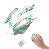 Souris silencieuse : notre souris de jeu PC est une souris silencieuse avec 6 boutons entièrement silencieux. Cela que vous ne gênez pas les autres lorsque vous l'utilisez.