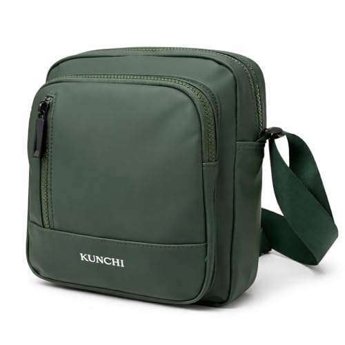 Image of KUNCHI VECTOR Crossbody Sling Bag for Men | Premium Water-Resistant Fabric | Multiple Compartments | Adjustable Strap | Metal Zipper | Gift for Men | Office, Daily Use, Casual & Outdoor