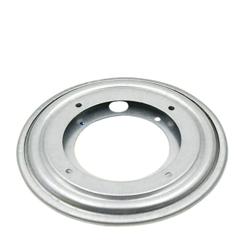 EnxJire Piastra Girevole Piatto girevole Lazy Susan zincato for impieghi gravosi, di forma rotonda, color argento, da 5,5/8/9/12 pollici(9INCH)