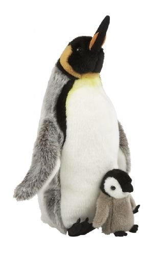 Ravensden Suma Collection Plush King Penguin with Chick Soft Toy 35cm