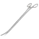 12' Long Curved Hemostat Forceps - Stainless Steel Locking Tweezer Clamps - Ideal Hemostats for Nurses, Fishing Forceps, Crafts and Hobby by G.S Online Store