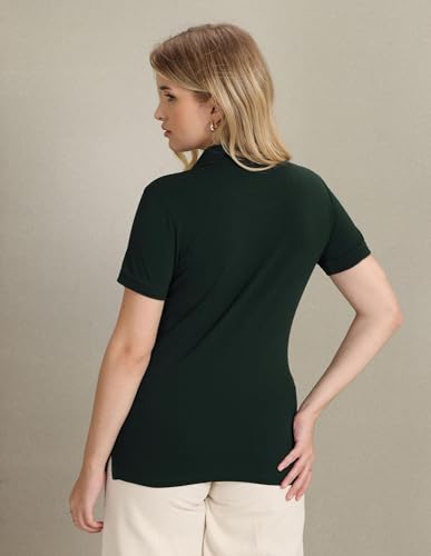 Image of U.S. POLO ASSN. Women's Solid Slim Polo Shirt (UWAW23TSH043 Green XXL)