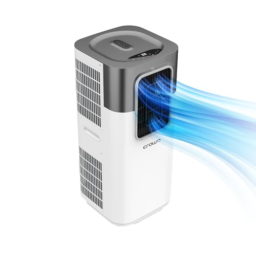 Crownline 1 Ton Portable Air Conditioner, 12,000 BTU, 4-in-1 Cooling, Dehumidifier, Fan, Auto Mode, 3 Fan Speeds, Touch Screen, Remote Control, 4H Timer, 18-32°C, 410m³/h Airflow | PAC-405