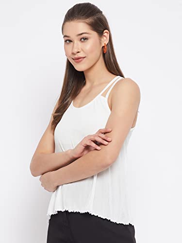 Image of LE BOURGEOIS Women Solid Relaxed Fit Cami Top