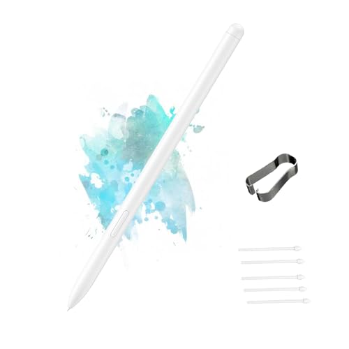 Image of Galaxy Tab S9 FE S Pen for Samsung Galaxy Tab S9 FE Stylus Pen Replacement Galaxy Tab S9 FE Plus S Pen with 4,096 Pressure Levels +Free 5 Tips (Beige)