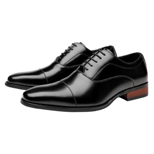 Lace Up Dress Shoes for Men Pointed Toe Leather Design Ideal for Business Casual and Daily Wear2