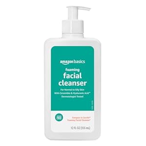 Amazon Basics Foaming Facial Cleanser, 12 Fl Oz, Pack of 1