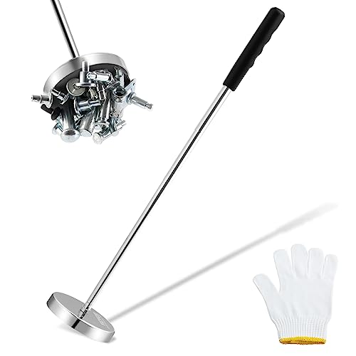 VEVOR Spazzatrice Magnetica 61cm - Raccoglie Chiodi E Viti, Capacità 22.6kg, Maniglia Regolabile, Per Garage E Officina - Foto 2