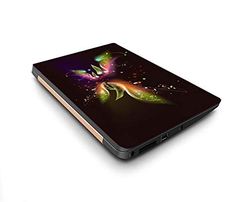 Image of GalaxsiaTM Butterfly D5 Vinyl Laptop Skin /Sticker /Cover /Decal Compatible for Any 14 inch Inches Laptop (Hp /Dell /Sony /Acer /Lenovo /Asus. Etc) Or Notebook.