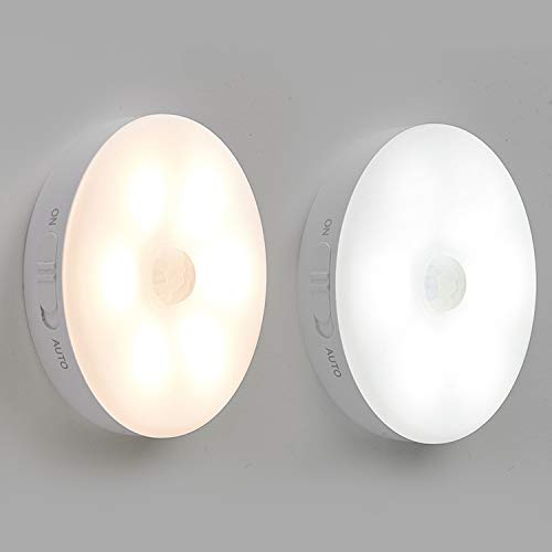 Preisvergleich Produktbild TANTAO Nachtlicht, LED-Nachtlicht[3 Stück] Schranklicht / Induktionsnachtlicht für den menschlichen Körper / USB-Nachtlicht zum Aufladen,(Warmes Licht & weißes Licht)