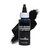 Chefmaster Black Diamond Liqua-Gel® Food Coloring | Vibrant Color | Professional-Grade Dye For Icing, Frosting, Fondant | Baking & Decorating | Fade-Resistant | Easy-To-Use | Made In Usa | 2.3 Oz