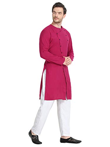 Image of Leriya Fashion Men's Slub Cotton pathan Suit Kurta