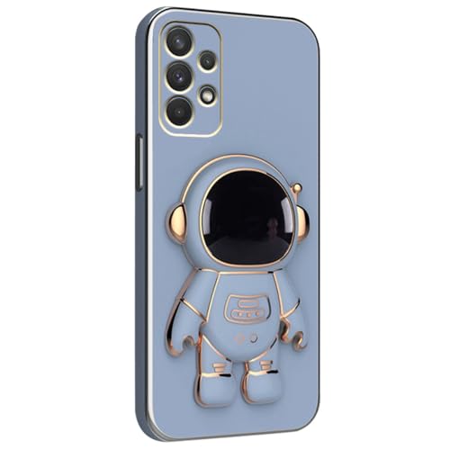 Image of for Samsung Galaxy A73 5G Case Cute 3D Astronaut Stand Design Camera Protection Shockproof Soft Back Cover (for Samsung Galaxy A73 5G, Blue)