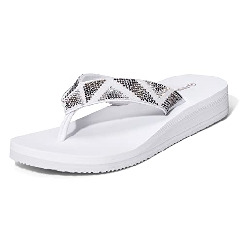 Ampeo Women's Arch Support Flip Flops Comfortable Casual Summer Beach Thong Sandals