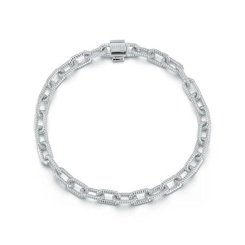 MATEO NEW YORK, Lock Link Bracelet, Sterling Silver