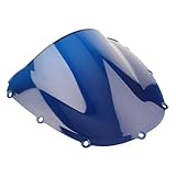 Material ABS duradero. El parabrisas de motocicleta está fabricado con material ABS de alta dureza, resistente a las deformaciones y roturas. Su superficie anodizada garantiza una larga vida útil.