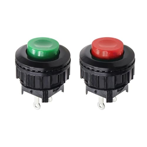 Bouton poussoir déverrouillé DS-500 interrupteur réinitialisation 14mm vert