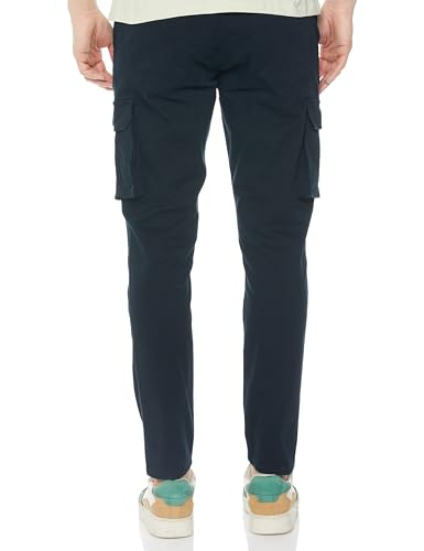 Image of Highlander Men's High-Rise Straight-Fit Cargo Trousers | Utility Pockets | Fashion & Function Blend | Carpenter Fit | Men Trousers | Trousers for Man |Cargo Pants for Men