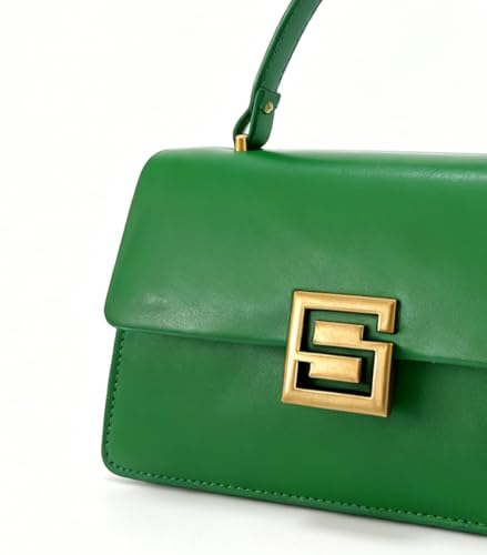 Image of Designer Satchel Purses For Women, Small Cute Crossbody Handbag, Ladies Vegan Leather Top Handle Bags