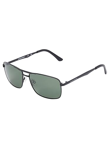 Image of Skechers Men Aviator Black Polarized Sunglasses, Large