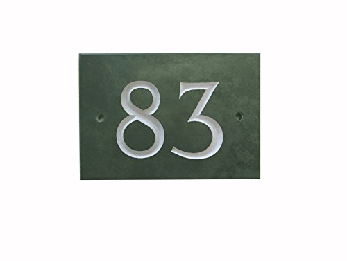 Green Slate House Number (1-99) (No 83)