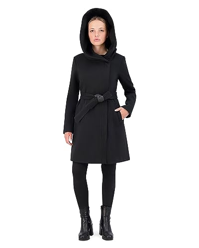 Cole Haan Women's Asymmetric Belted Coat2