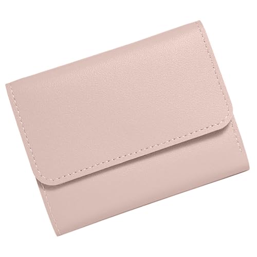 Minimalists Women's Short Wallet with Multiple Card Slots Cash Coin Organizers PU Leather Ladies Pocket Small Purse