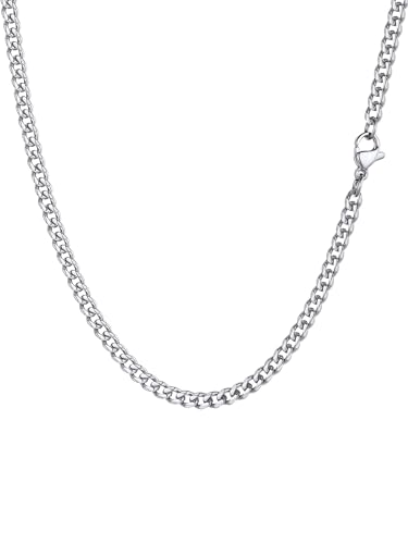 PROSTEEL Collar de Cadena Cubana 3mm/6mm/9mm/12mm Ancho y 36-76cm...