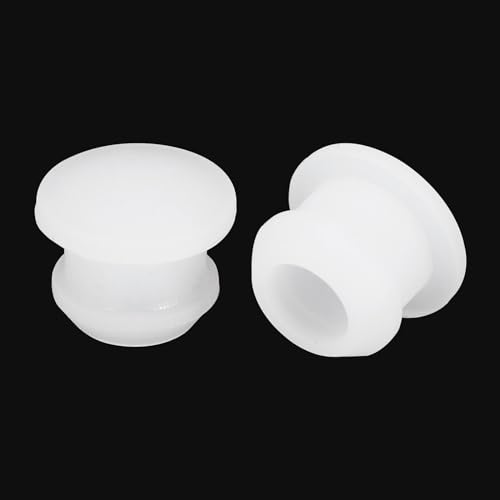 Image of MECCANIXITY Silicone Snap in Locking Hole Plugs Rubber Panel Seal Cover Flush Type Panel Round for Kitchen Rubber Bulkheads Waterproof Sealing Plugs 9.5mm /0.37 Inch Dia Transparent,Pack of 20