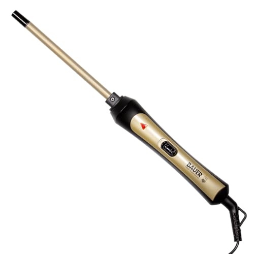 Bauer 38860 Slimline Curling Wand/TourmaPro Styler/Curls for All Hair Types/Ultra Slim 9mm Barrel / 200 Heat / 360 Swivel Cord/Cool Touch Tip
