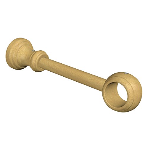 Flairdeco Träger für 28 mm Ø Gardinenstange, 1-läufig, Holz, Buche lackiert Cover