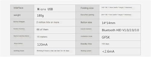 Teclado plegable bluetooth mini teclado inalámbrico aluminio para tablet pc 3