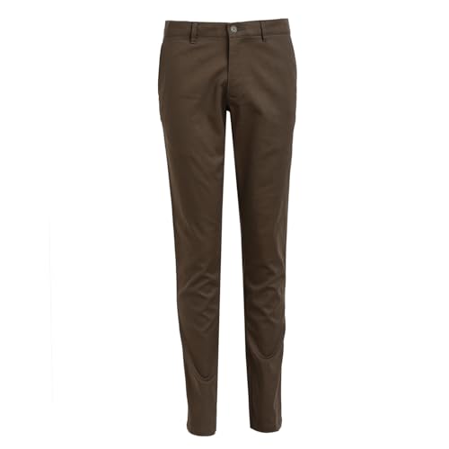 Image of BASICS Premium Cotton Stretch Formal Trousers for Men | Office Pants