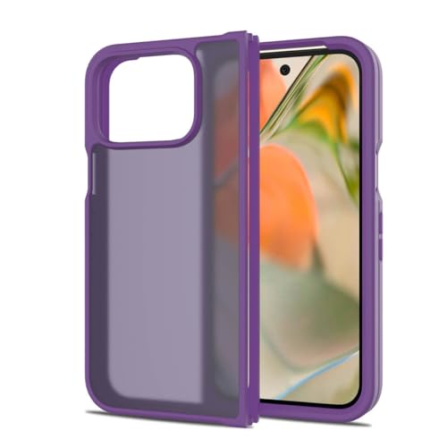 LUNBER-ARMOR�EFor Pixel 11 Pro Fold �P�[�X �ϏՌ� �J�o�[ �w�ʔ����� �}�b�g�d�l �V���v�� ���� ������ �ی�P�[�X �������(�p�[�v��)